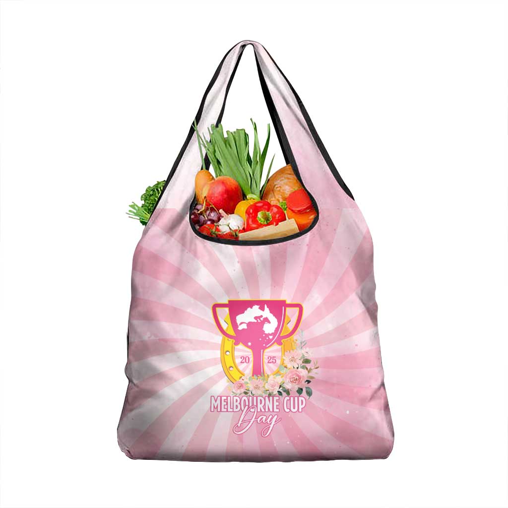 Australia Cup Melbourne Horse Racing Grocery Bag 2025 Champion Trophy With Horseshoe - Wonder Print Shop