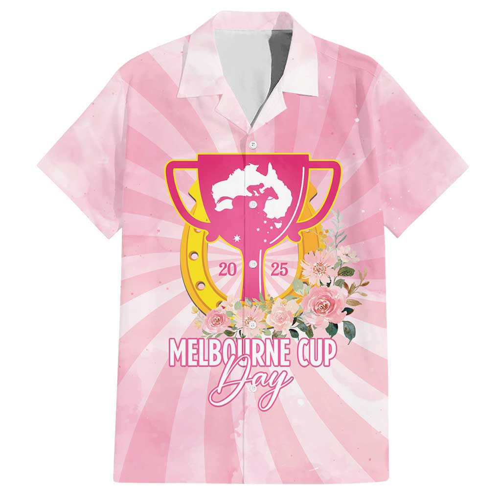 Australia Cup Melbourne Horse Racing Hawaiian Shirt 2025 Champion Trophy With Horseshoe - Wonder Print Shop