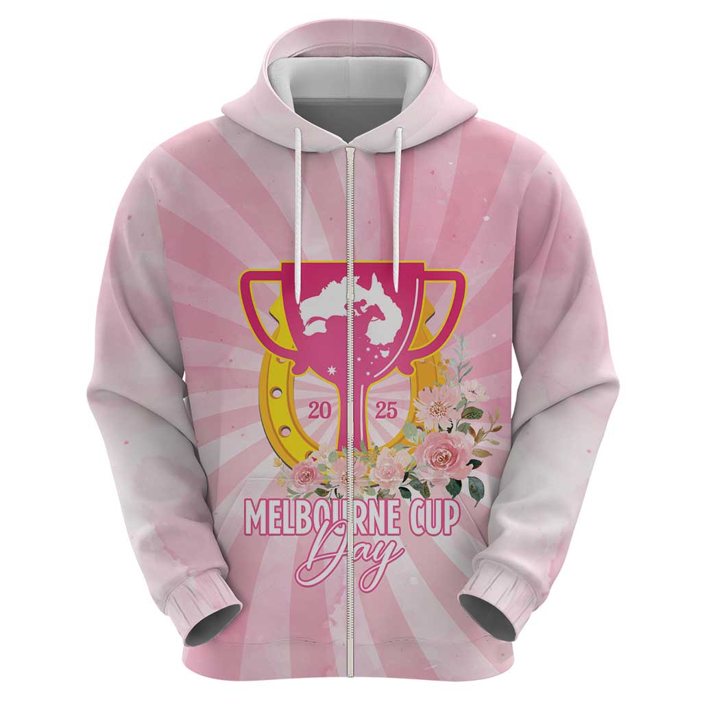 Australia Cup Melbourne Horse Racing Hoodie 2025 Champion Trophy With Horseshoe - Wonder Print Shop