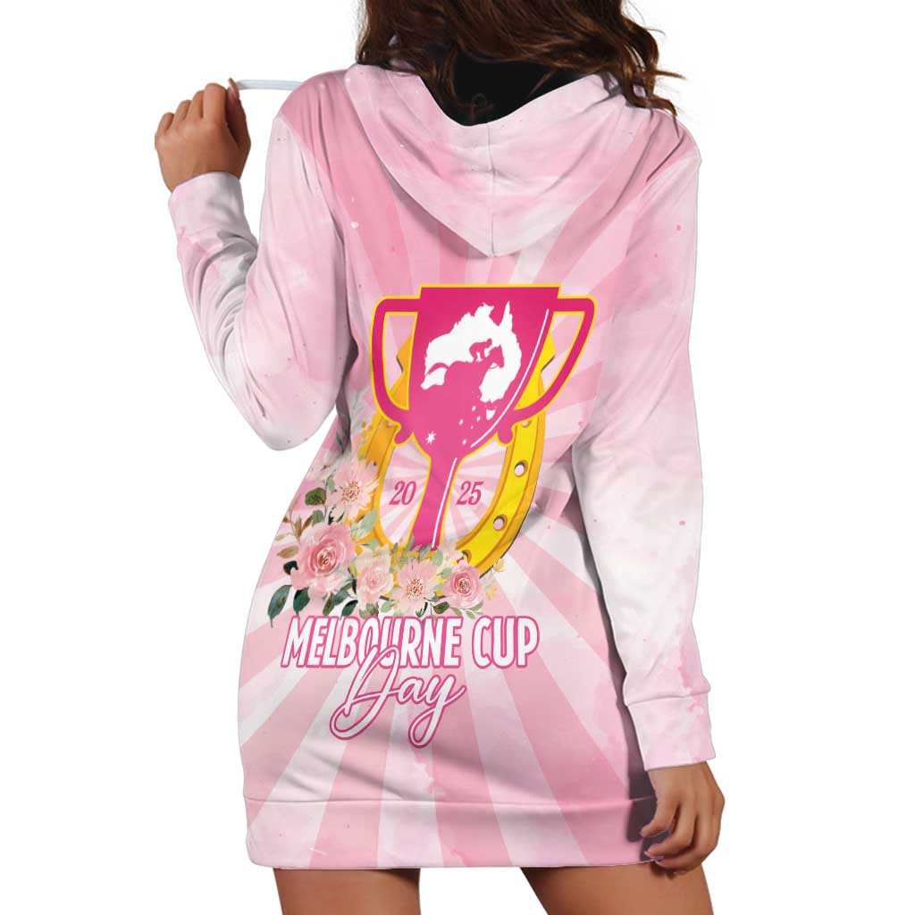 Australia Cup Melbourne Horse Racing Hoodie Dress 2025 Champion Trophy With Horseshoe - Wonder Print Shop