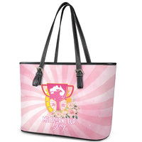 Australia Cup Melbourne Horse Racing Leather Tote Bag 2025 Champion Trophy With Horseshoe - Wonder Print Shop