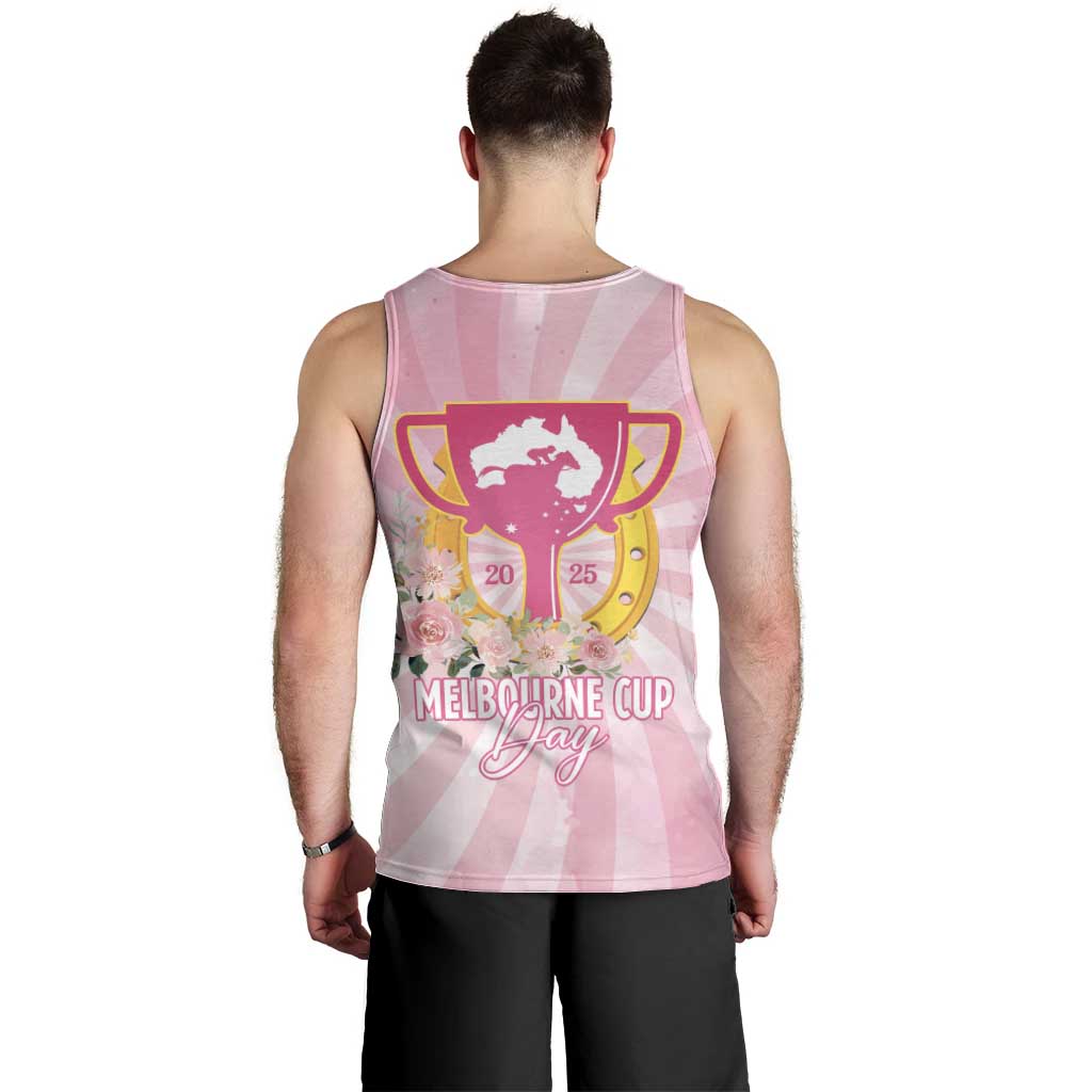 Australia Cup Melbourne Horse Racing Men Tank Top 2025 Champion Trophy With Horseshoe - Wonder Print Shop