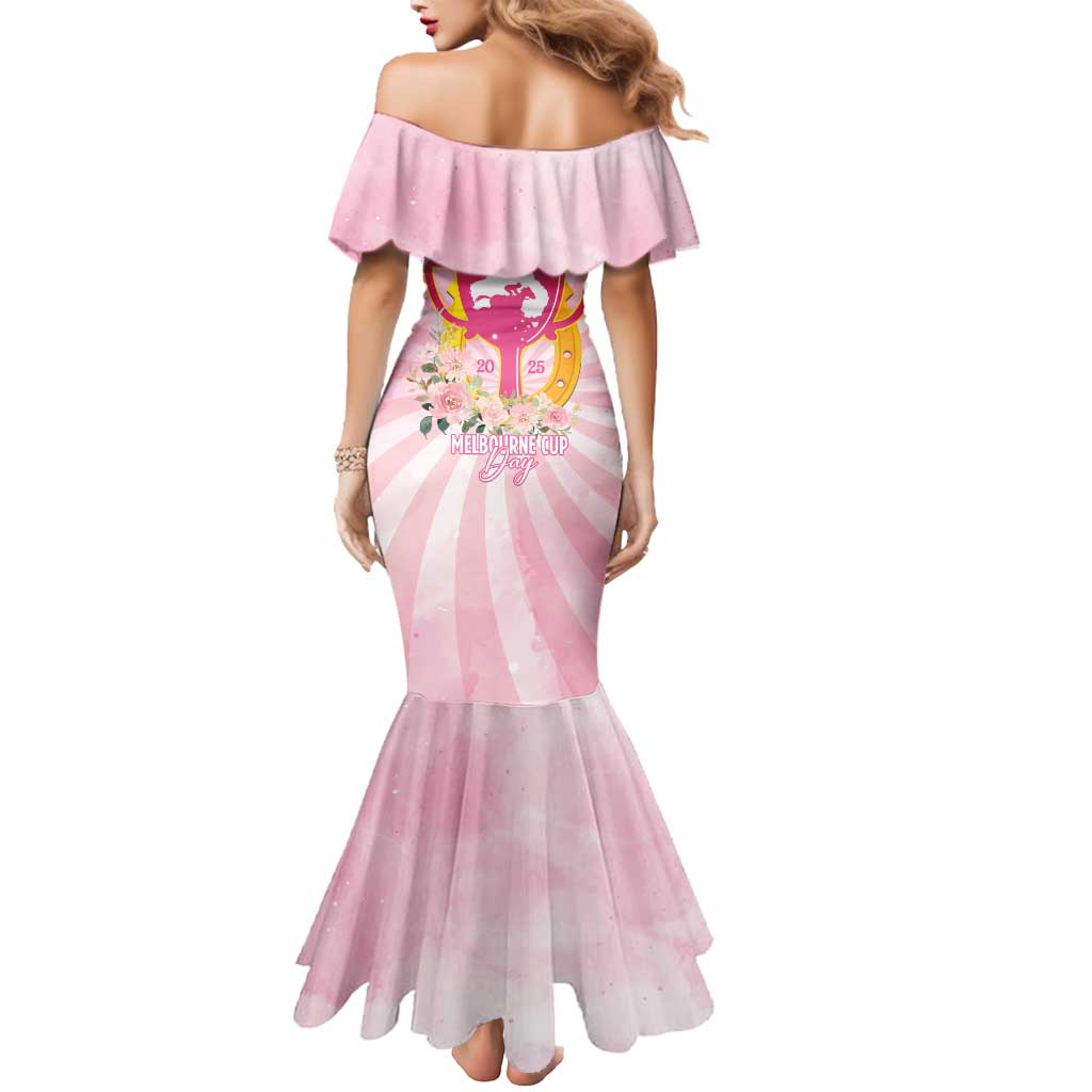 Australia Cup Melbourne Horse Racing Mermaid Dress 2025 Champion Trophy With Horseshoe - Wonder Print Shop
