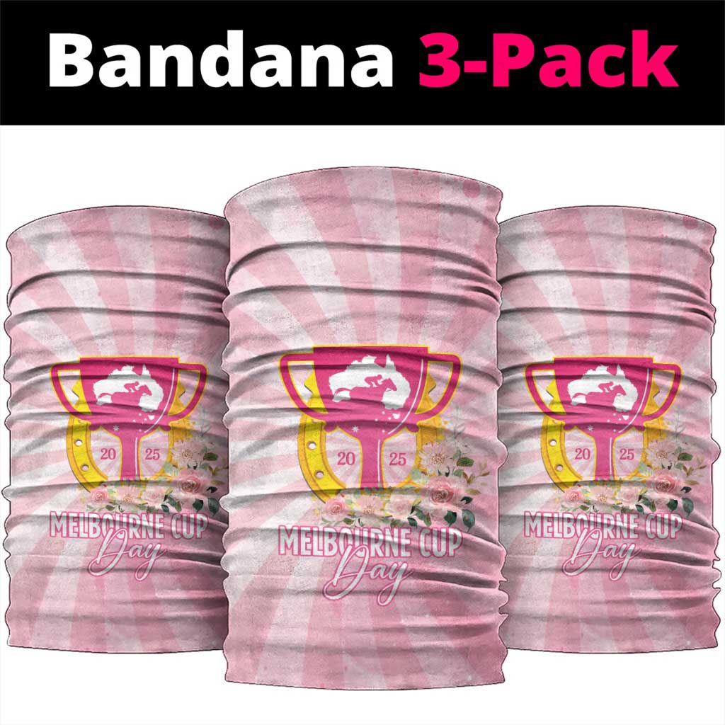 Australia Cup Melbourne Horse Racing Neck Gaiter 2025 Champion Trophy With Horseshoe - Wonder Print Shop