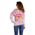 Australia Cup Melbourne Horse Racing Off Shoulder Sweater 2025 Champion Trophy With Horseshoe - Wonder Print Shop