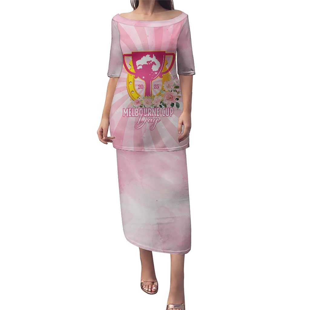 Australia Cup Melbourne Horse Racing Puletasi 2025 Champion Trophy With Horseshoe - Wonder Print Shop