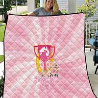 Australia Cup Melbourne Horse Racing Quilt 2025 Champion Trophy With Horseshoe - Wonder Print Shop