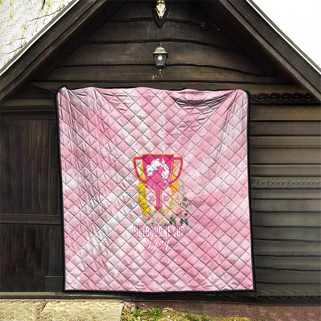 Australia Cup Melbourne Horse Racing Quilt 2025 Champion Trophy With Horseshoe - Wonder Print Shop