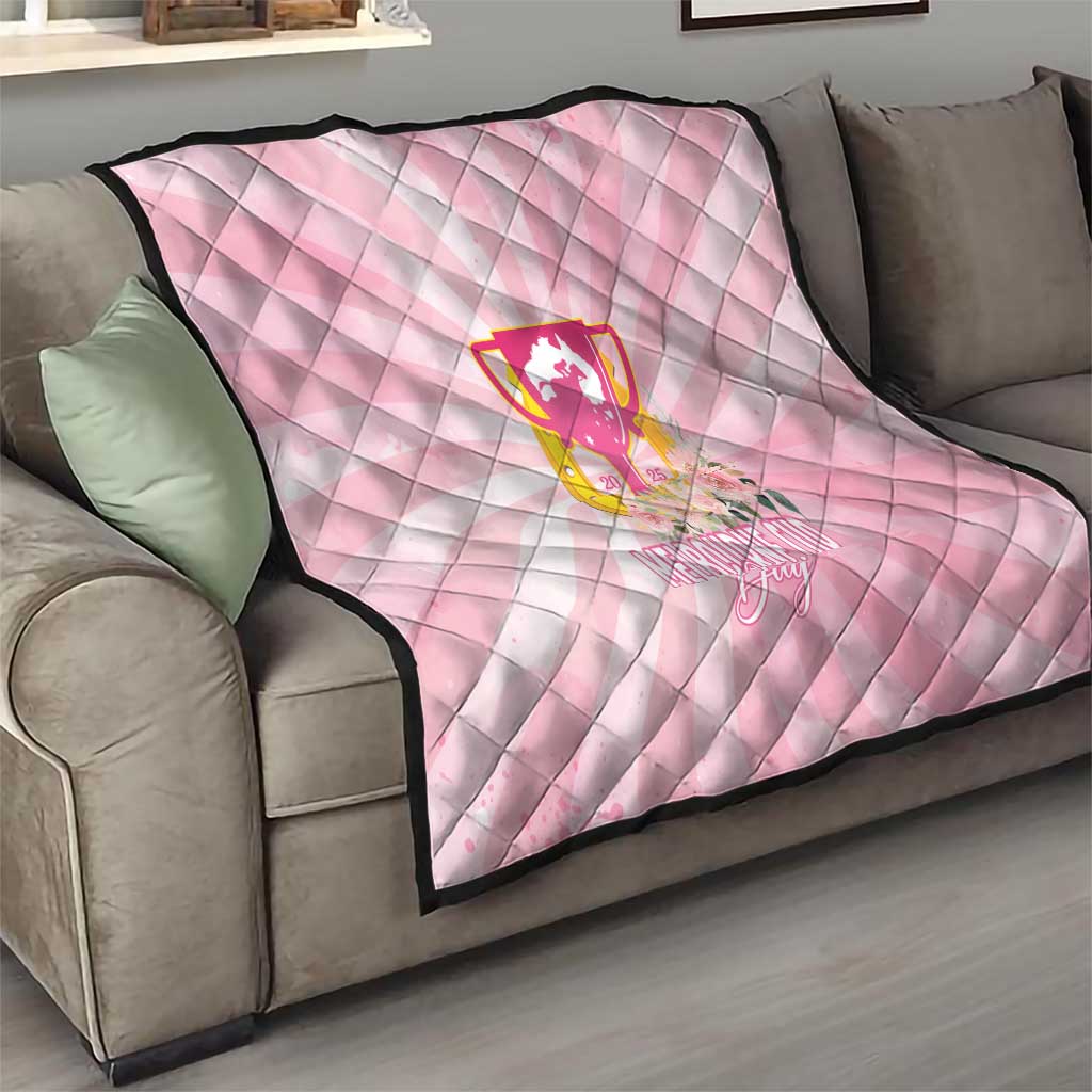 Australia Cup Melbourne Horse Racing Quilt 2025 Champion Trophy With Horseshoe - Wonder Print Shop