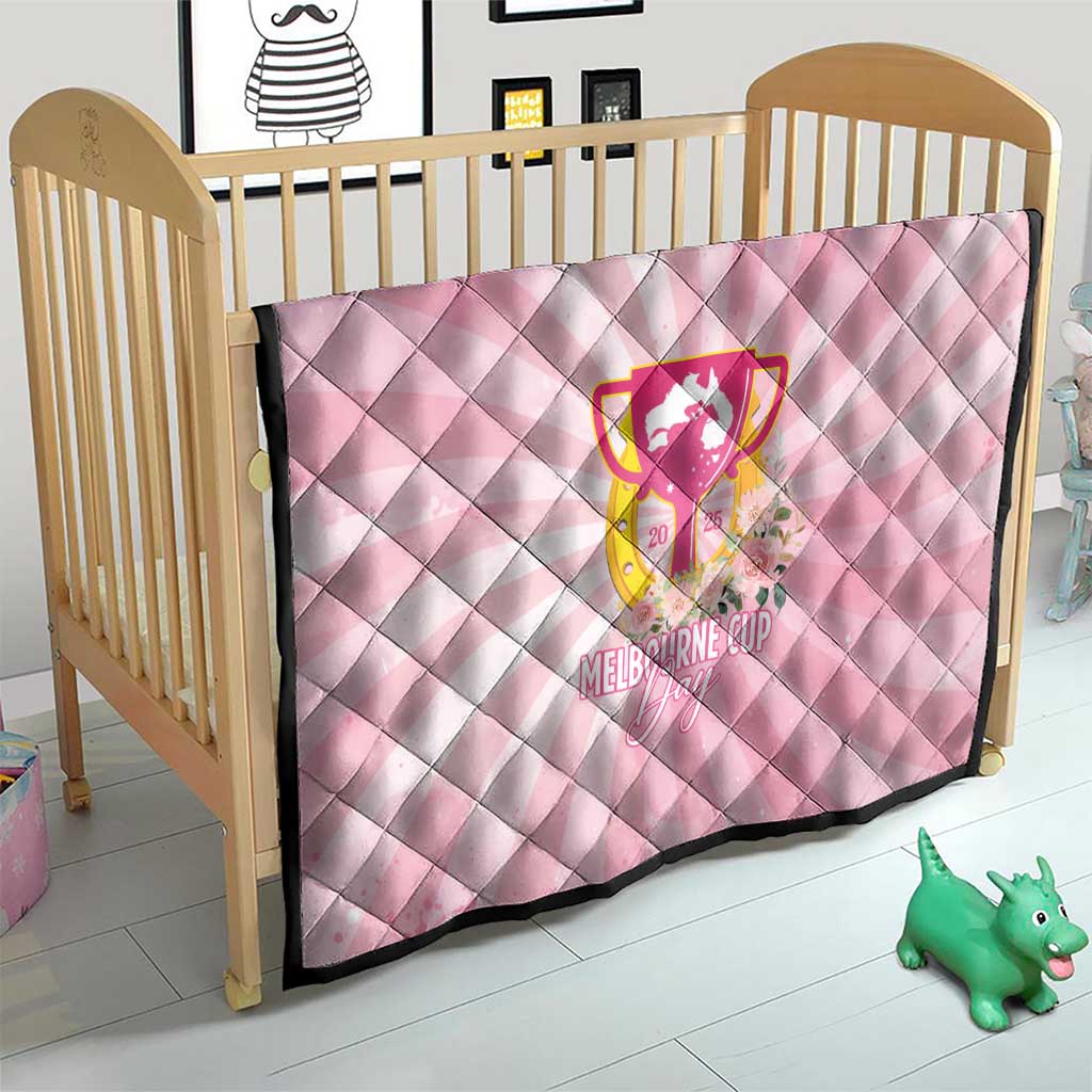Australia Cup Melbourne Horse Racing Quilt 2025 Champion Trophy With Horseshoe - Wonder Print Shop