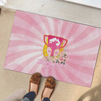 Australia Cup Melbourne Horse Racing Rubber Doormat 2025 Champion Trophy With Horseshoe - Wonder Print Shop