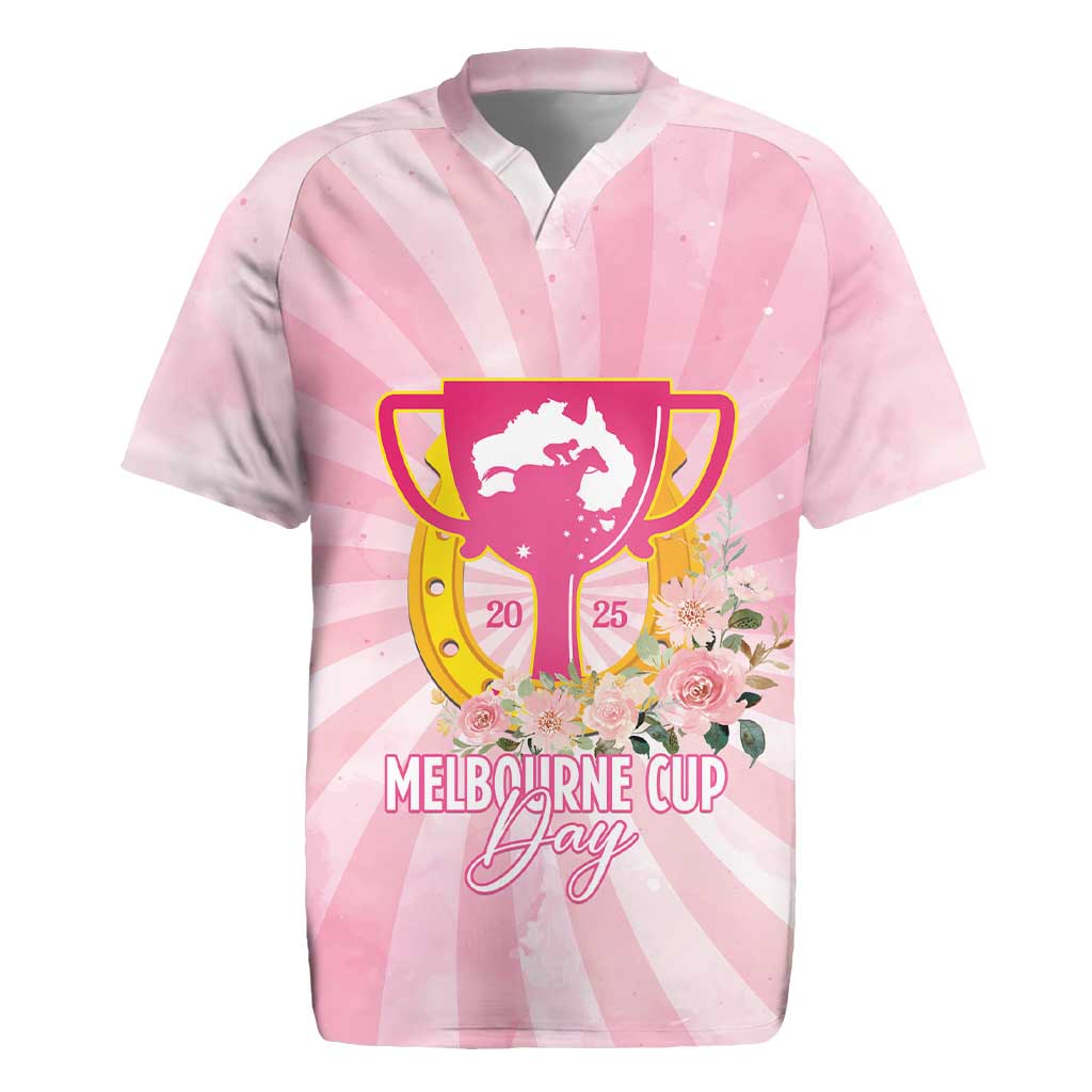 Australia Cup Melbourne Horse Racing Rugby Jersey 2025 Champion Trophy With Horseshoe - Wonder Print Shop