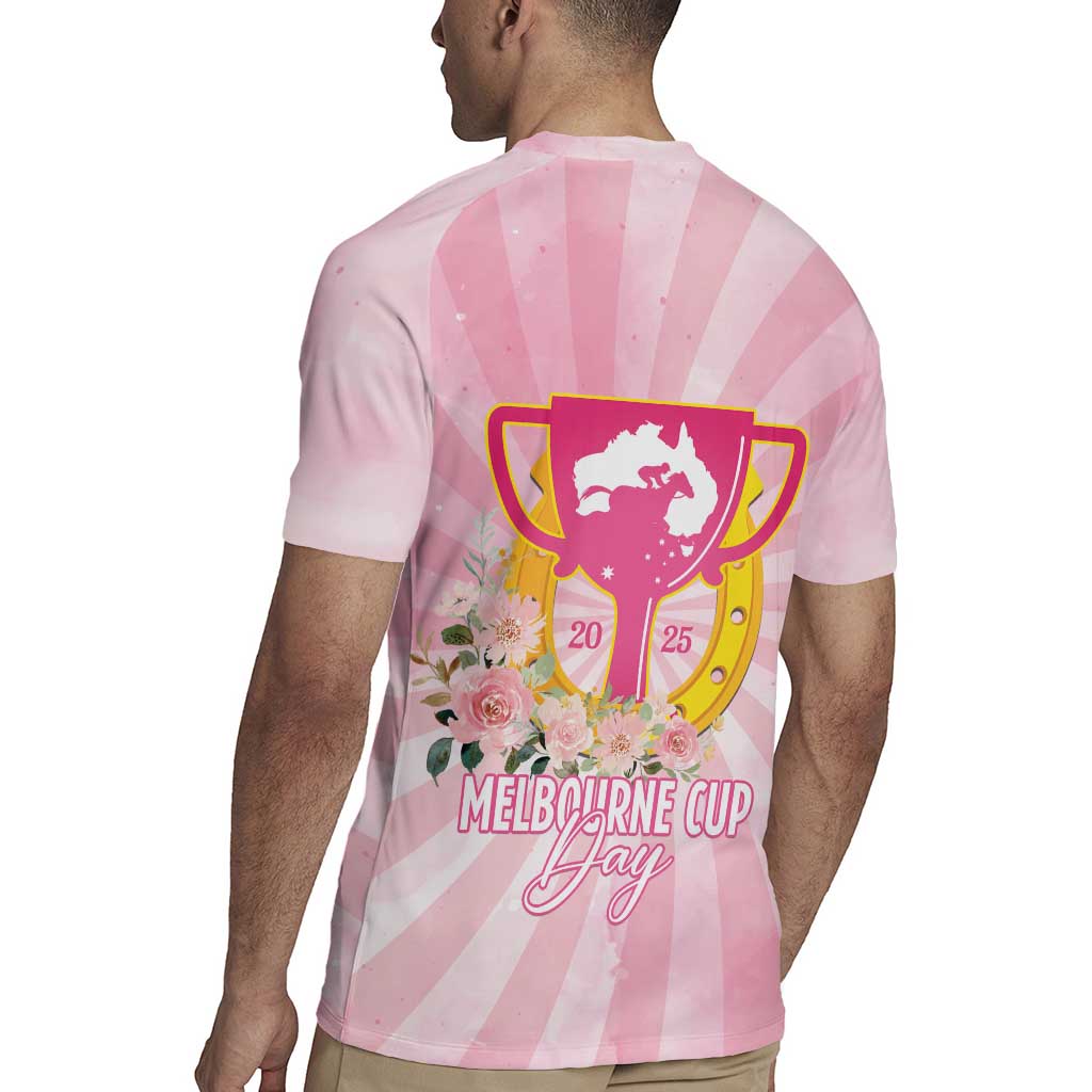 Australia Cup Melbourne Horse Racing Rugby Jersey 2025 Champion Trophy With Horseshoe - Wonder Print Shop
