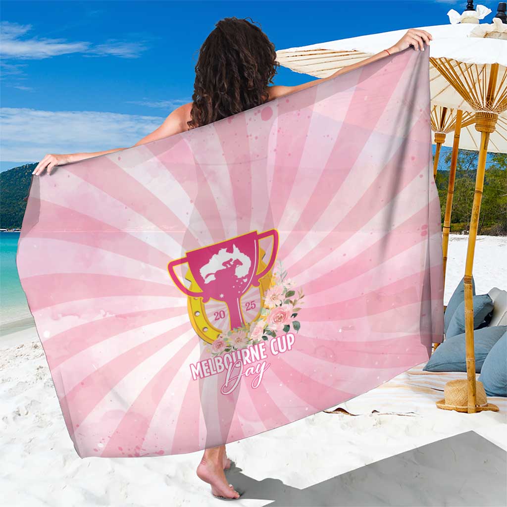 Australia Cup Melbourne Horse Racing Sarong 2025 Champion Trophy With Horseshoe - Wonder Print Shop