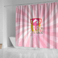 Australia Cup Melbourne Horse Racing Shower Curtain 2025 Champion Trophy With Horseshoe - Wonder Print Shop