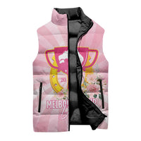 Australia Cup Melbourne Horse Racing Sleeveless Puffer Jacket 2025 Champion Trophy With Horseshoe - Wonder Print Shop