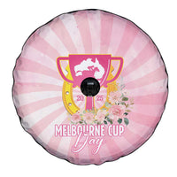 Australia Cup Melbourne Horse Racing Spare Tire Cover 2025 Champion Trophy With Horseshoe - Wonder Print Shop