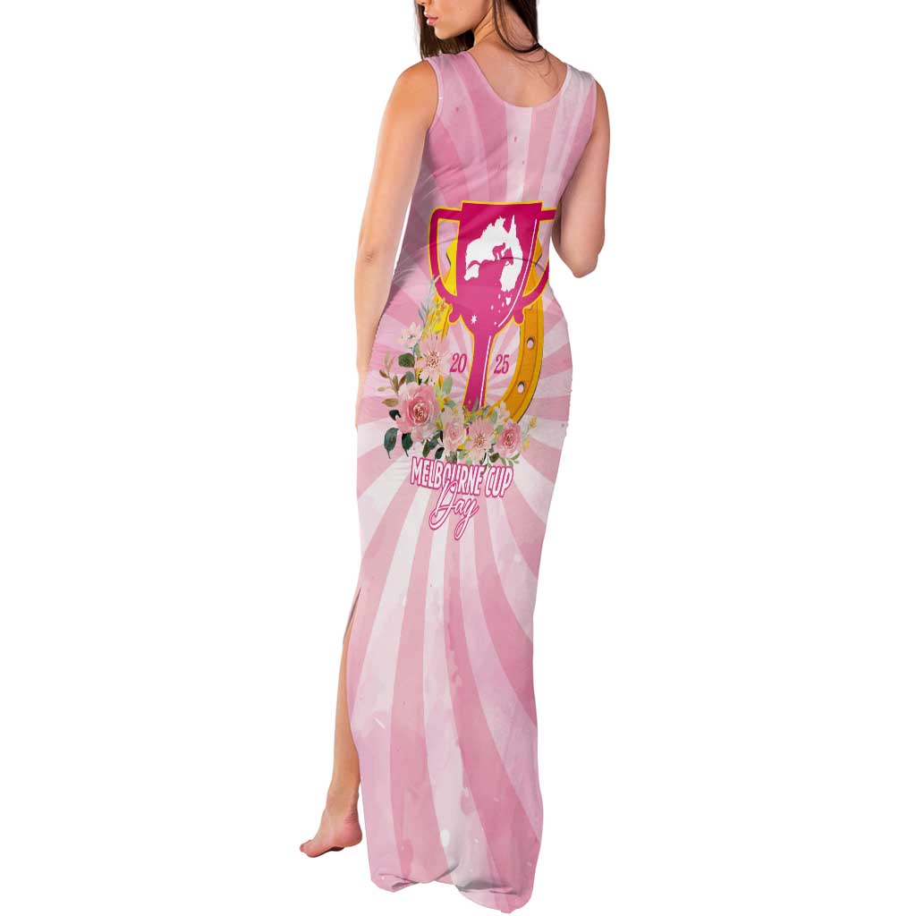 Australia Cup Melbourne Horse Racing Tank Maxi Dress 2025 Champion Trophy With Horseshoe - Wonder Print Shop