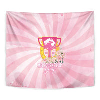 Australia Cup Melbourne Horse Racing Tapestry 2025 Champion Trophy With Horseshoe - Wonder Print Shop