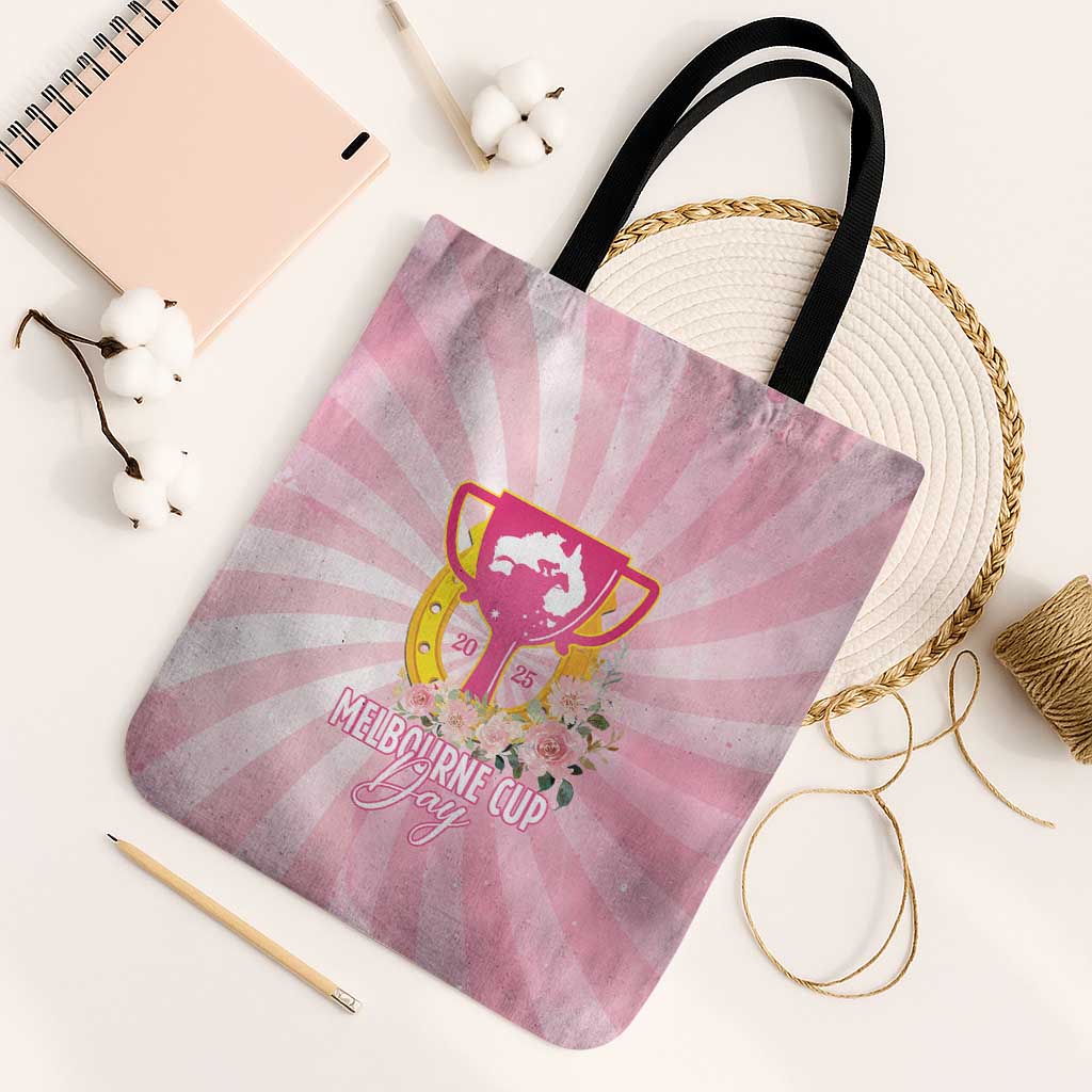 Australia Cup Melbourne Horse Racing Tote Bag 2025 Champion Trophy With Horseshoe - Wonder Print Shop