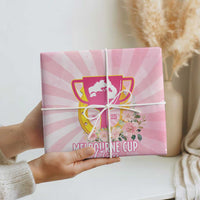 Australia Cup Melbourne Horse Racing Wrapping Paper 2025 Champion Trophy With Horseshoe - Wonder Print Shop