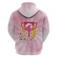 Australia Cup Melbourne Horse Racing Zip Hoodie 2025 Champion Trophy With Horseshoe - Wonder Print Shop