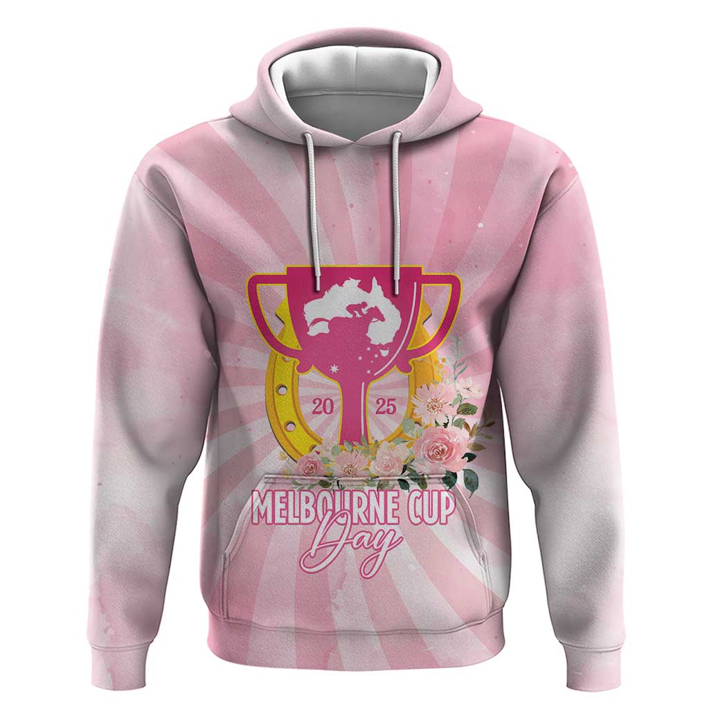 Australia Cup Melbourne Horse Racing Zip Hoodie 2025 Champion Trophy With Horseshoe - Wonder Print Shop