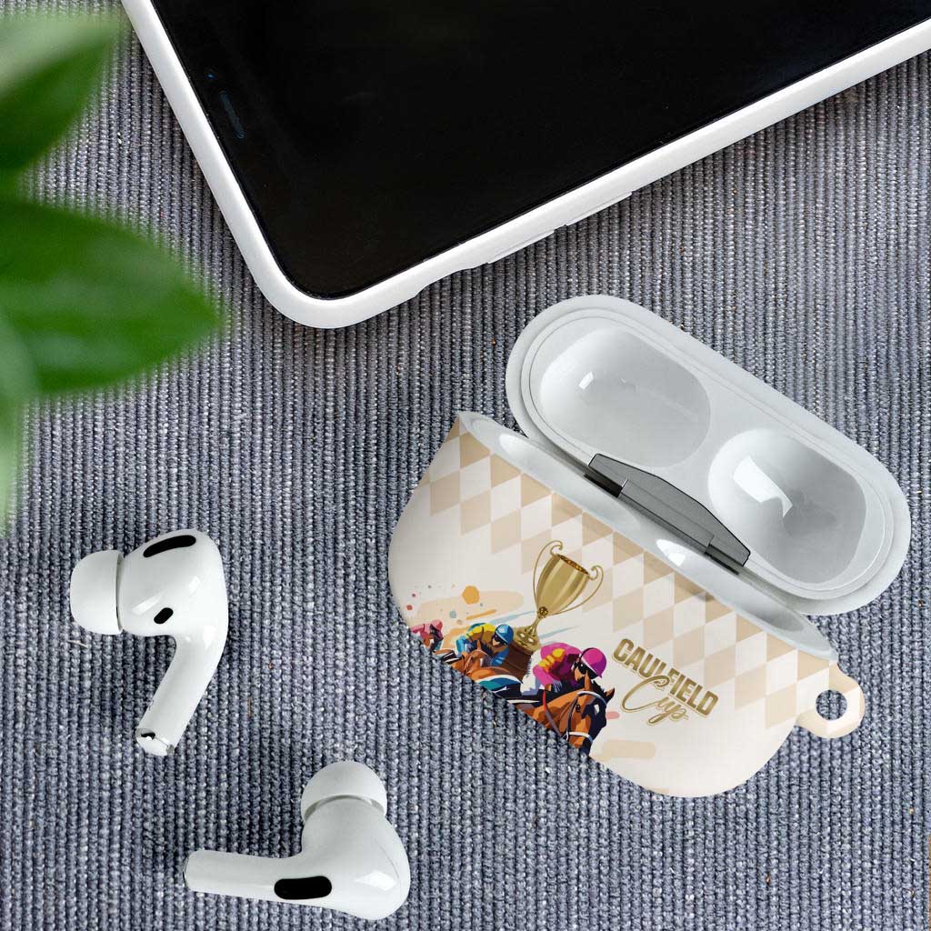 Australia Cup Caulfield Horse Racing AirPods Case Champion Trophy Mix White Roses - Wonder Print Shop