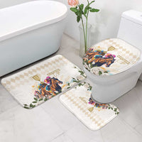 Australia Cup Caulfield Horse Racing Bathroom Set Champion Trophy Mix White Roses - Wonder Print Shop