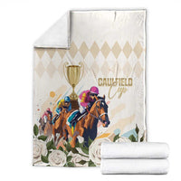Australia Cup Caulfield Horse Racing Blanket Champion Trophy Mix White Roses - Wonder Print Shop