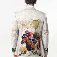 Australia Cup Caulfield Horse Racing Blazer Champion Trophy Mix White Roses - Wonder Print Shop