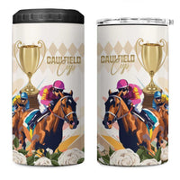 Australia Cup Caulfield Horse Racing 4 in 1 Can Cooler Tumbler Champion Trophy Mix White Roses - Wonder Print Shop
