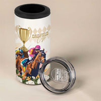 Australia Cup Caulfield Horse Racing 4 in 1 Can Cooler Tumbler Champion Trophy Mix White Roses - Wonder Print Shop