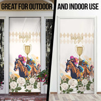 Australia Cup Caulfield Horse Racing Door Cover Champion Trophy Mix White Roses - Wonder Print Shop