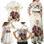 Australia Cup Caulfield Horse Racing Family Matching Off Shoulder Maxi Dress and Hawaiian Shirt Champion Trophy Mix White Roses - Wonder Print Shop