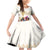 Australia Cup Caulfield Horse Racing Family Matching Off Shoulder Short Dress and Hawaiian Shirt Champion Trophy Mix White Roses - Wonder Print Shop
