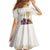 Australia Cup Caulfield Horse Racing Family Matching Off Shoulder Short Dress and Hawaiian Shirt Champion Trophy Mix White Roses - Wonder Print Shop