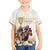 Australia Cup Caulfield Horse Racing Family Matching Off Shoulder Short Dress and Hawaiian Shirt Champion Trophy Mix White Roses - Wonder Print Shop