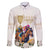 Australia Cup Caulfield Horse Racing Family Matching Summer Maxi Dress and Hawaiian Shirt Champion Trophy Mix White Roses - Wonder Print Shop