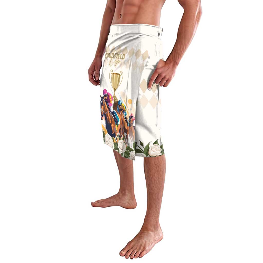 Australia Cup Caulfield Horse Racing Lavalava Champion Trophy Mix White Roses - Wonder Print Shop