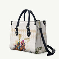Australia Cup Caulfield Horse Racing Leather Bag Champion Trophy Mix White Roses - Wonder Print Shop