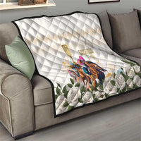 Australia Cup Caulfield Horse Racing Quilt Champion Trophy Mix White Roses - Wonder Print Shop