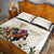 Australia Cup Caulfield Horse Racing Quilt Bed Set Champion Trophy Mix White Roses - Wonder Print Shop