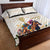 Australia Cup Caulfield Horse Racing Quilt Bed Set Champion Trophy Mix White Roses - Wonder Print Shop