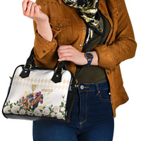 Australia Cup Caulfield Horse Racing Shoulder Handbag Champion Trophy Mix White Roses - Wonder Print Shop