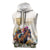 Australia Cup Caulfield Horse Racing Sleeveless Zip Hoodie Champion Trophy Mix White Roses - Wonder Print Shop