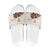 Australia Cup Caulfield Horse Racing Slide Sandals Champion Trophy Mix White Roses - Wonder Print Shop