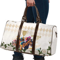 Australia Cup Caulfield Horse Racing Travel Bag Champion Trophy Mix White Roses - Wonder Print Shop