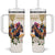 Australia Cup Caulfield Horse Racing Tumbler With Handle Champion Trophy Mix White Roses - Wonder Print Shop