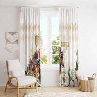 Australia Cup Caulfield Horse Racing Window Curtain Champion Trophy Mix White Roses - Wonder Print Shop